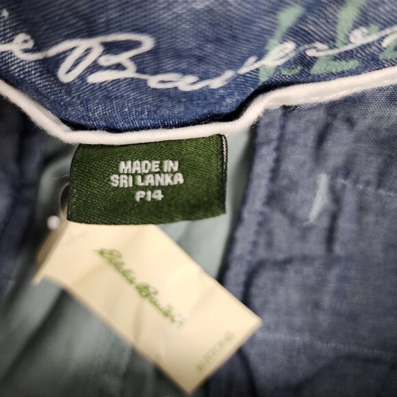 Eddie Bauer Pants Womens P14 Blue Chino Legend Wash NWT (36x30) - Picture 5 of 10